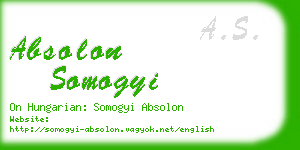 absolon somogyi business card